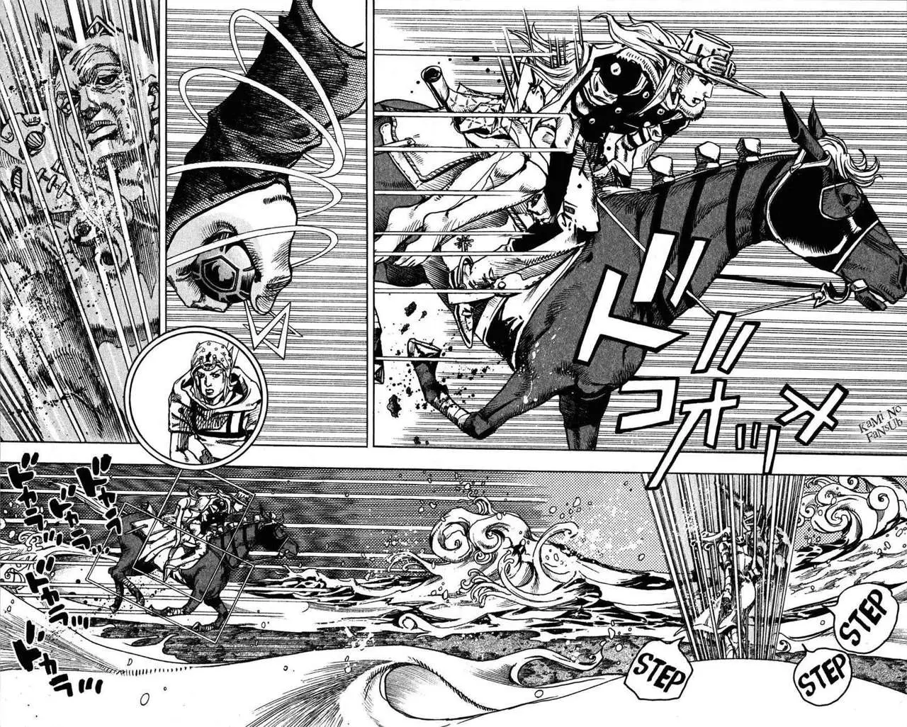 JoJo’s Bizarre Adventure – Parte 7: Steel Ball Run capítulo 84, página 9