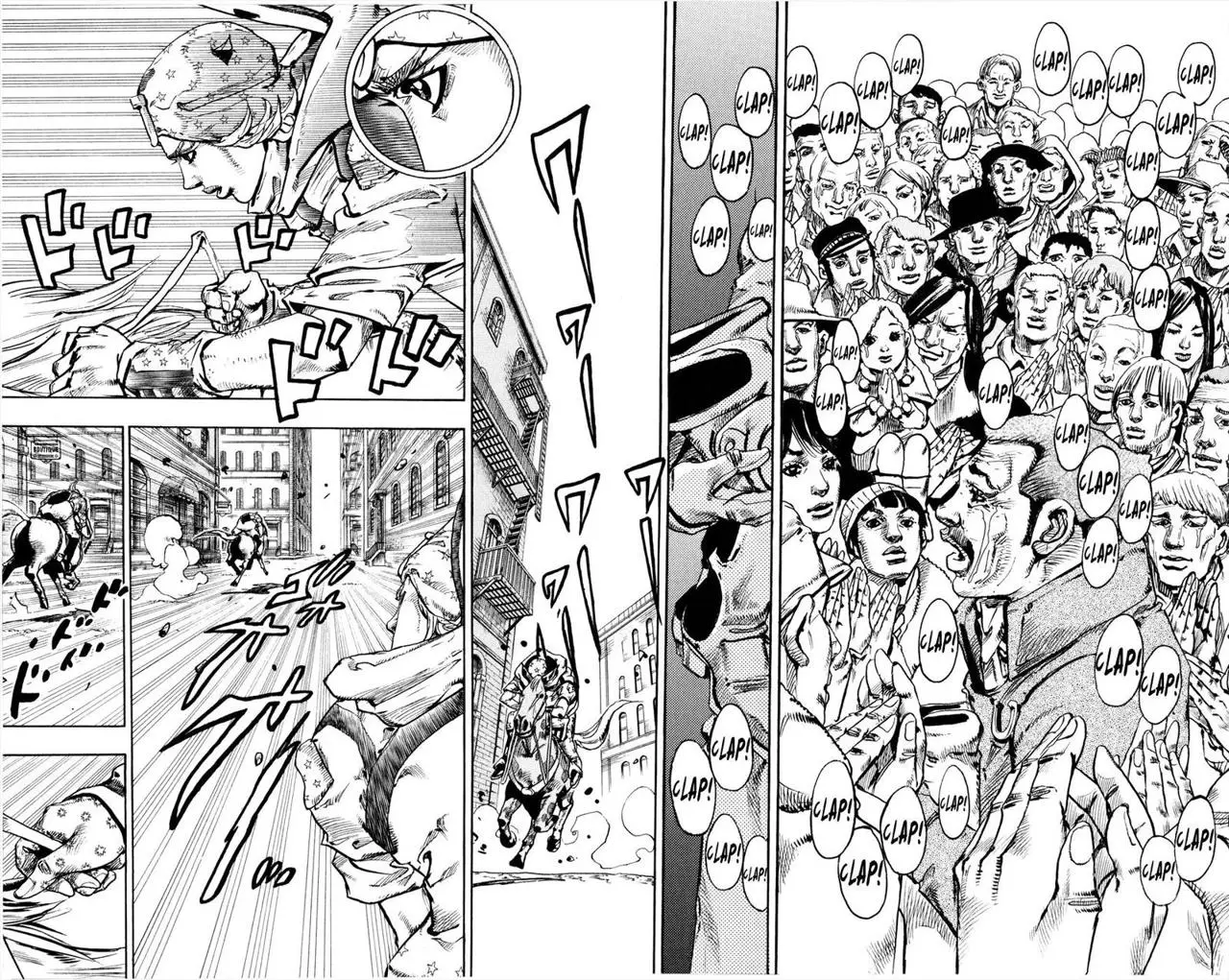 JoJo’s Bizarre Adventure – Parte 7: Steel Ball Run capítulo 91, página 38