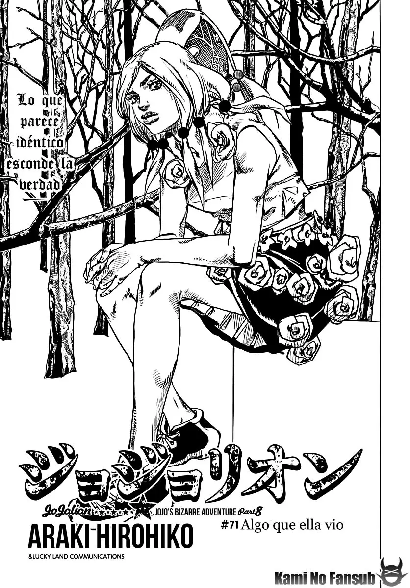 JoJo's Bizarre Adventure - Parte 8: JoJolion capítulo 71, página 2