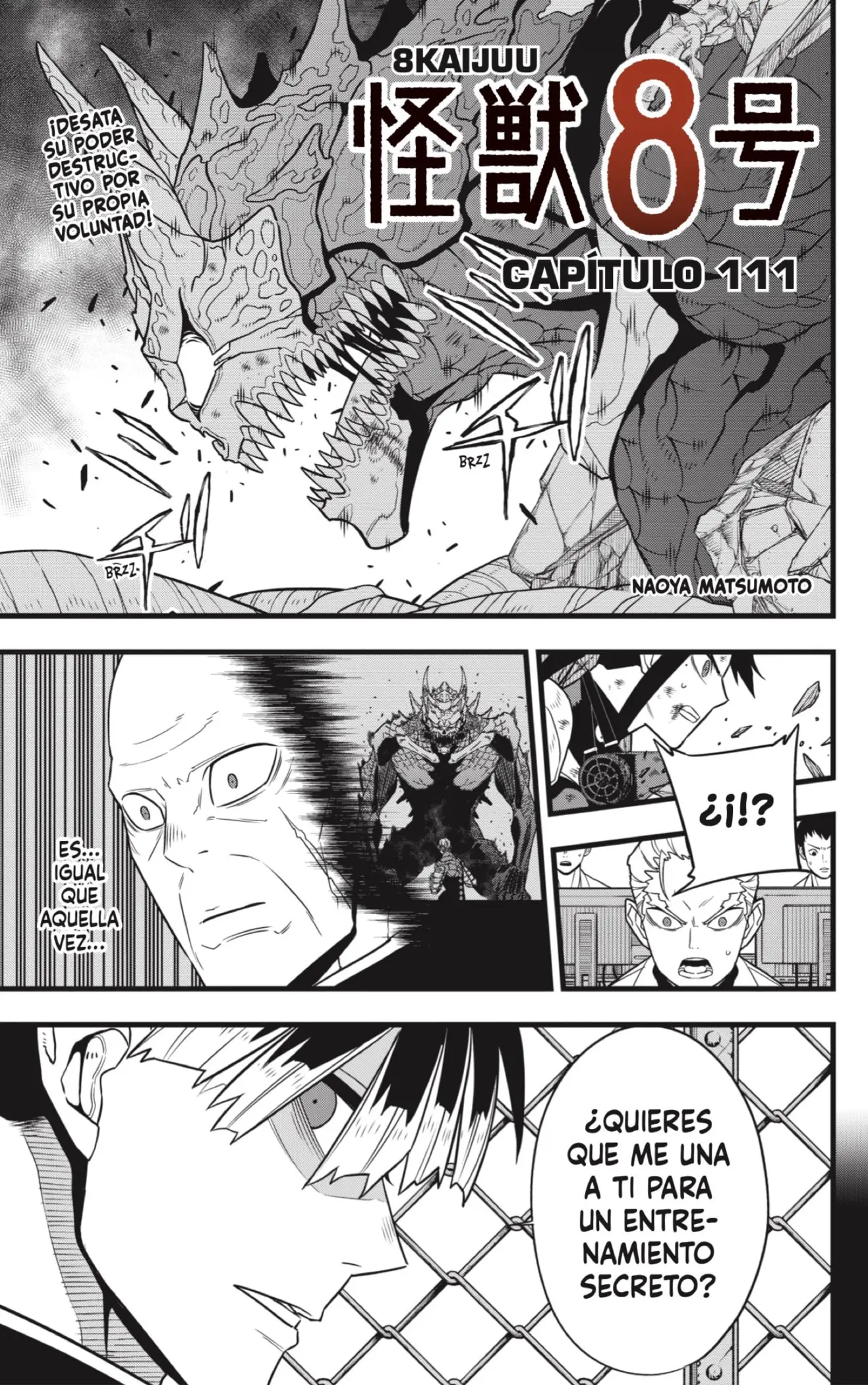 Kaiju No. 8 capítulo 111, página 1