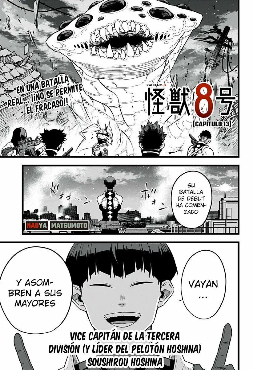 Kaiju No. 8 capítulo 13, página 1