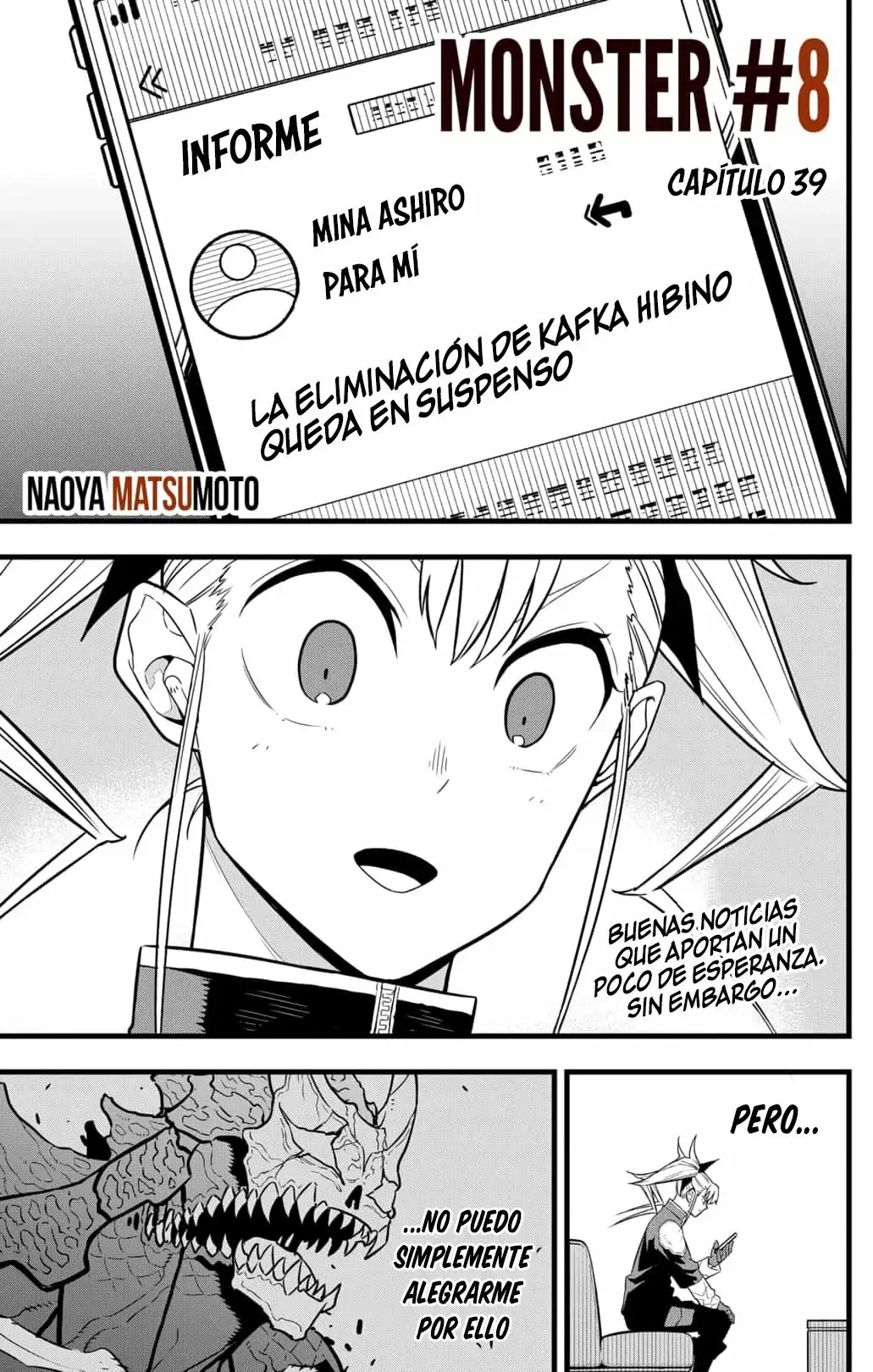 Kaiju No. 8 capítulo 39, página 1