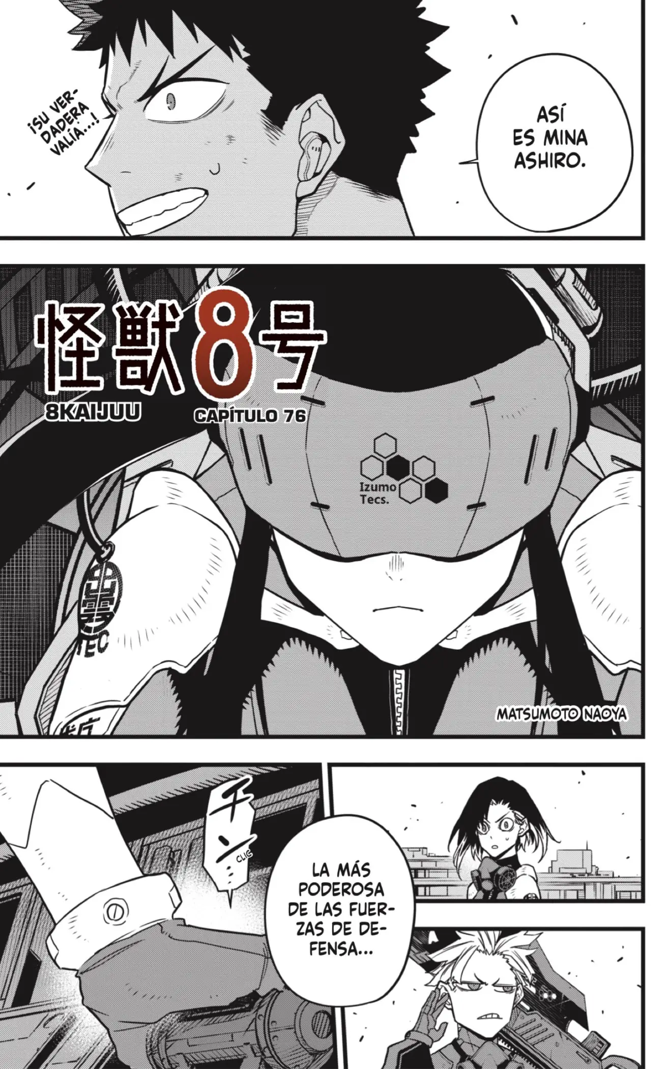 Kaiju No. 8 capítulo 76, página 1