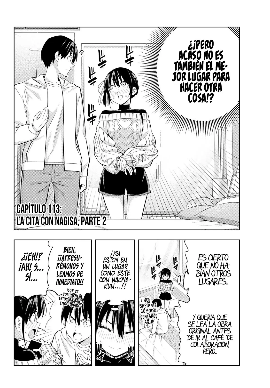Kanojo mo Kanojo capítulo 113, página 4