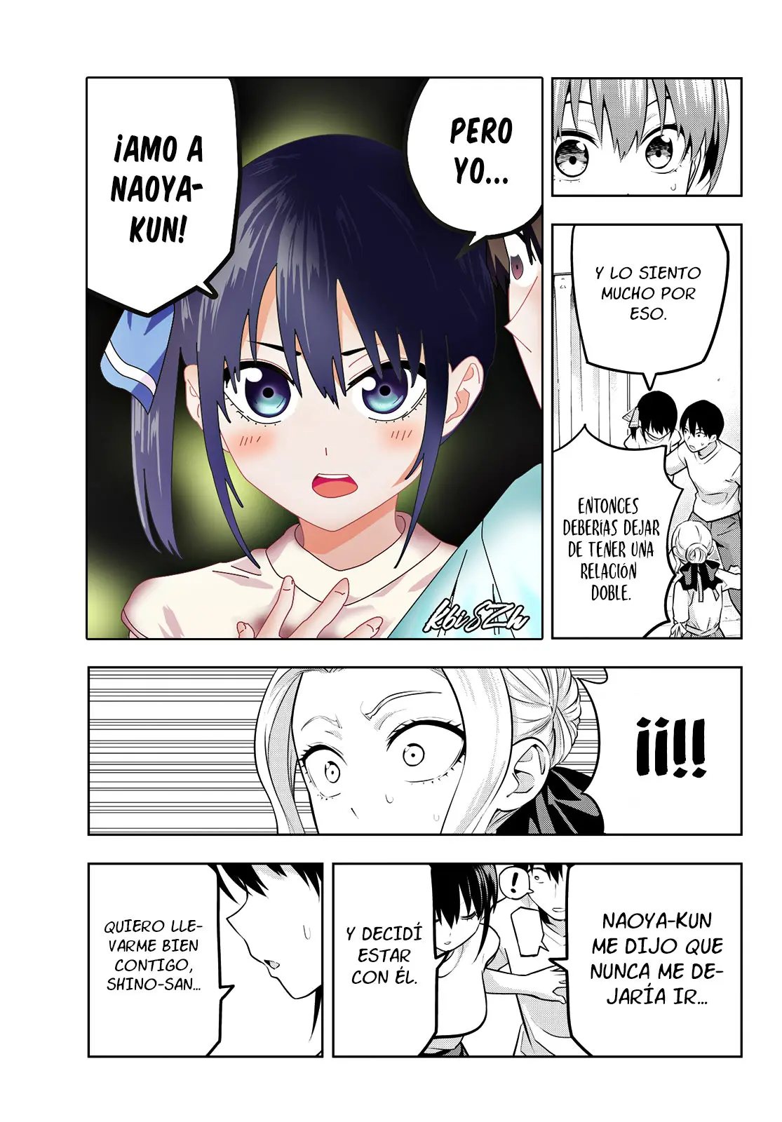 Kanojo mo Kanojo capítulo 47, página 14