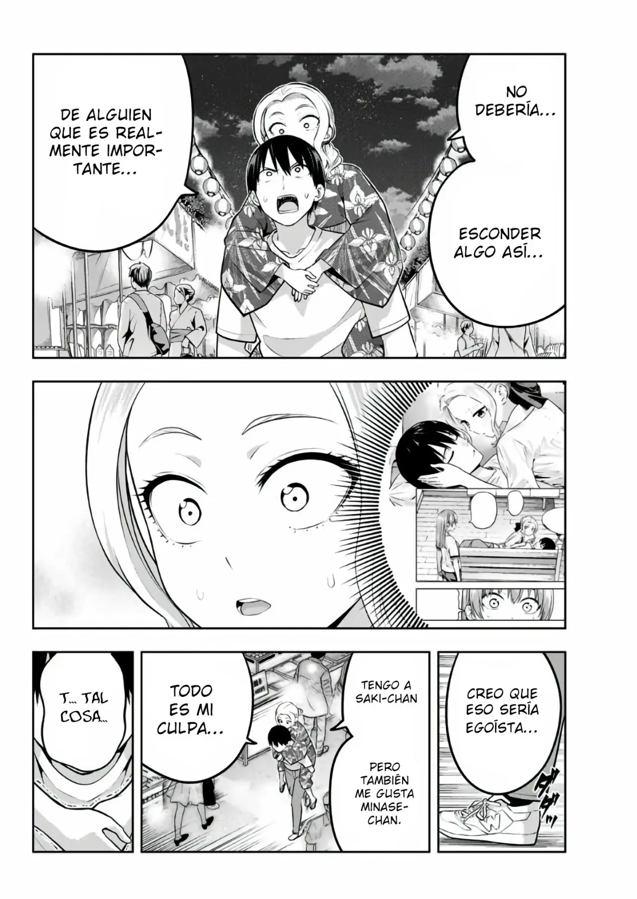 Kanojo mo Kanojo capítulo 50, página 14