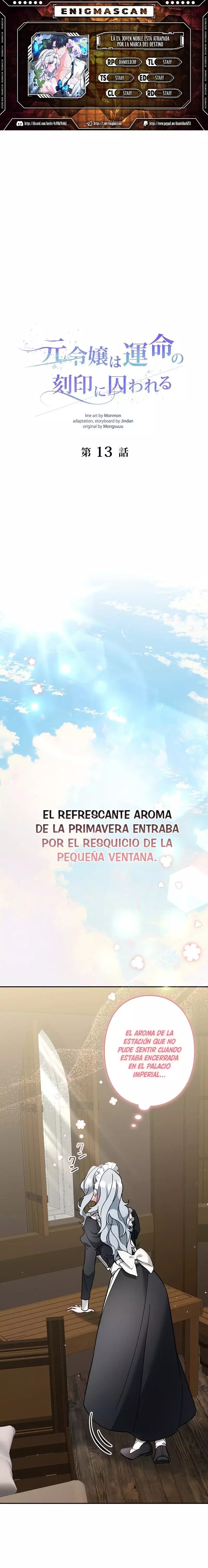 La ex joven noble esta atrapada por la marca del destino capítulo 13, página 2