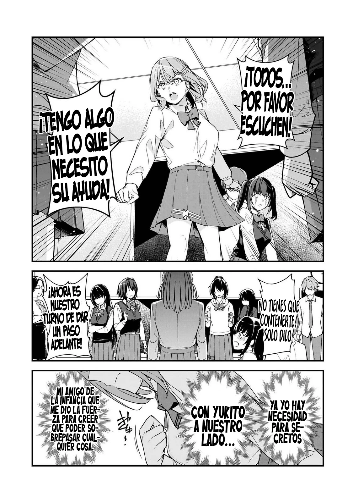 Las Chicas que me Traumatizaron me estan Mirando, pero Desafortunadamente es Demasiado Tarde capítulo 24.3, página 3
