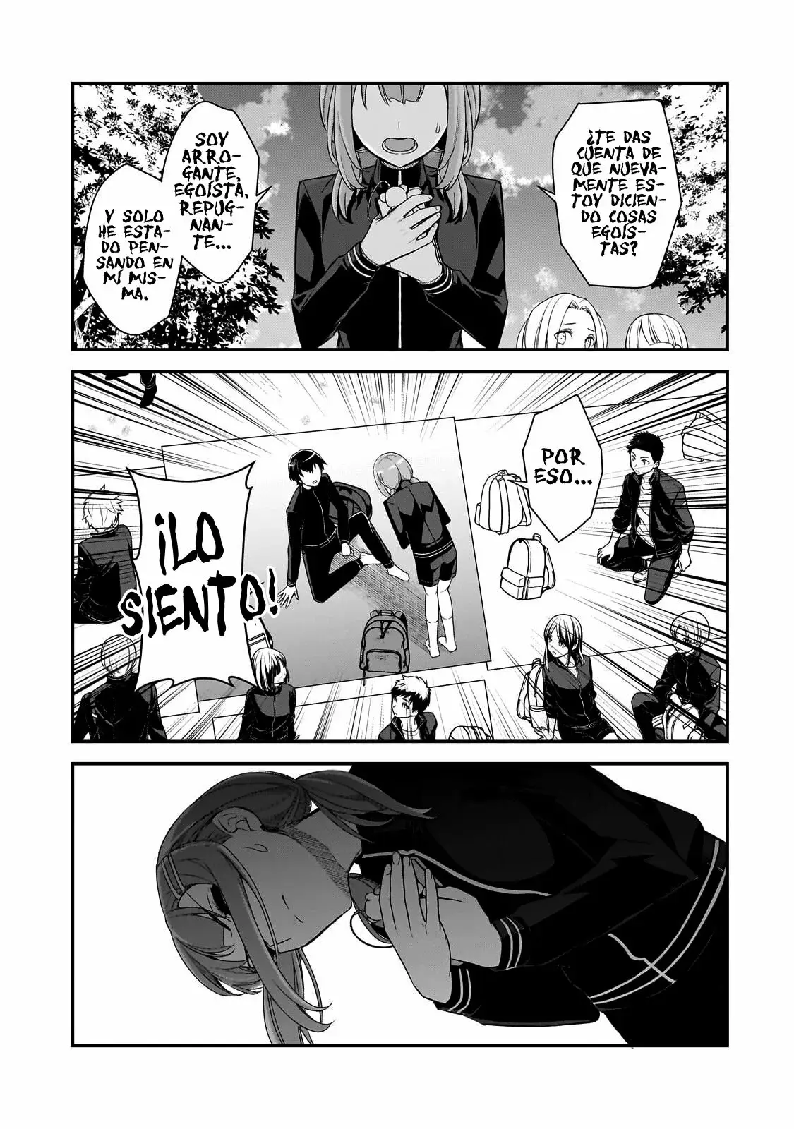 Las Chicas que me Traumatizaron me estan Mirando, pero Desafortunadamente es Demasiado Tarde capítulo 3.3, página 4