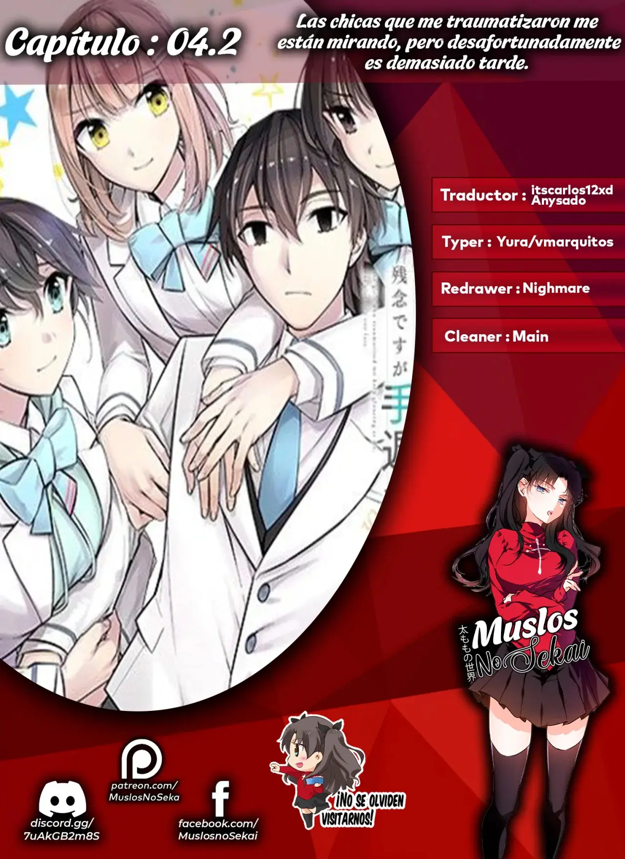 Las Chicas que me Traumatizaron me estan Mirando, pero Desafortunadamente es Demasiado Tarde capítulo 4.2, página 1