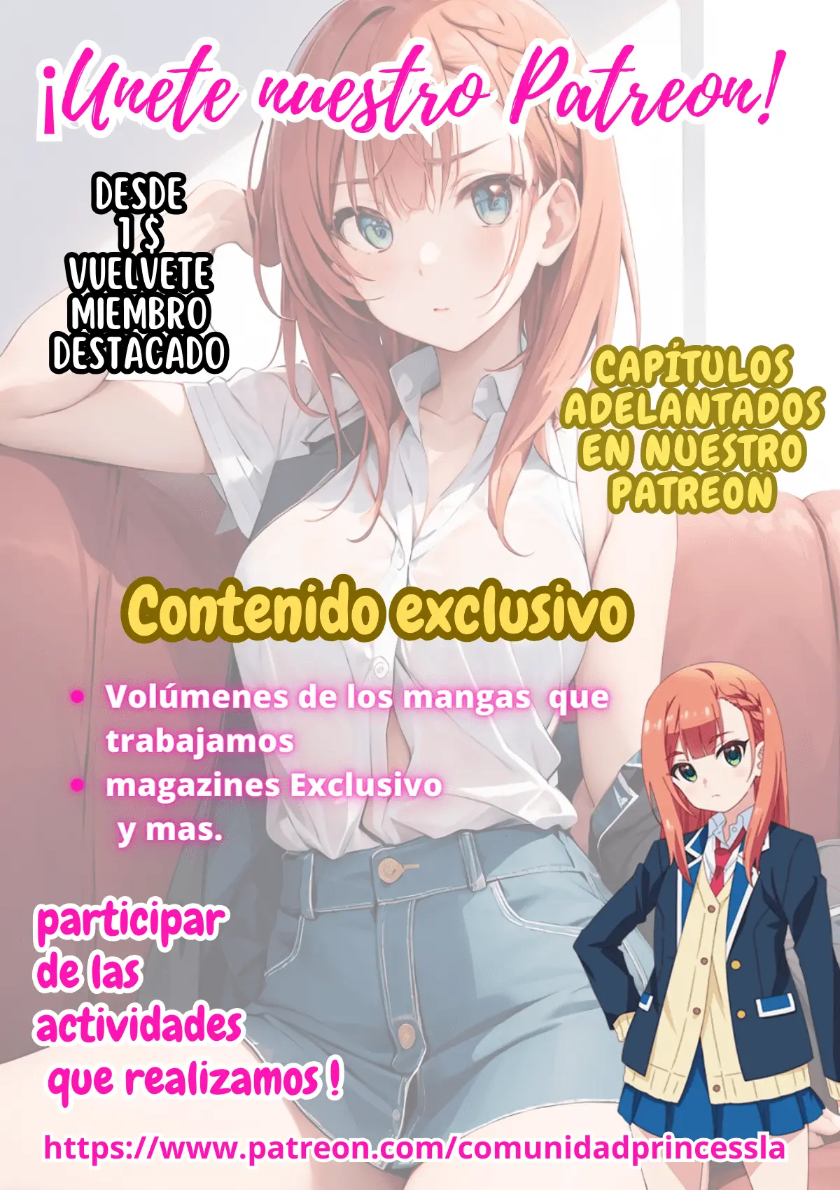 Las Chicas que me Traumatizaron me estan Mirando, pero Desafortunadamente es Demasiado Tarde capítulo 7.3, página 3