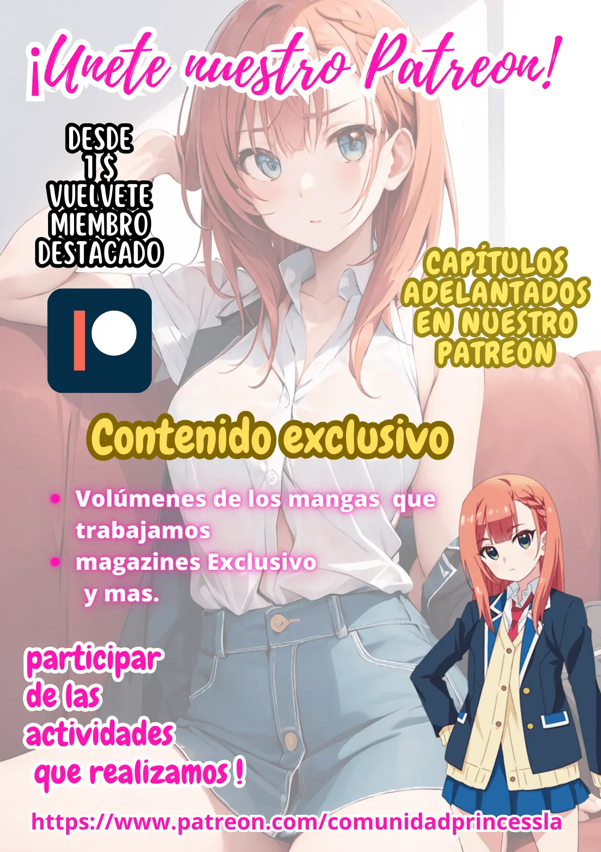 Las Chicas que me Traumatizaron me estan Mirando, pero Desafortunadamente es Demasiado Tarde capítulo 8.1, página 3
