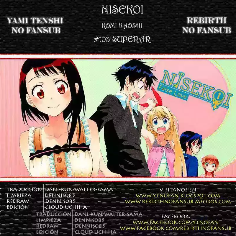 Nisekoi capítulo 103, página 1