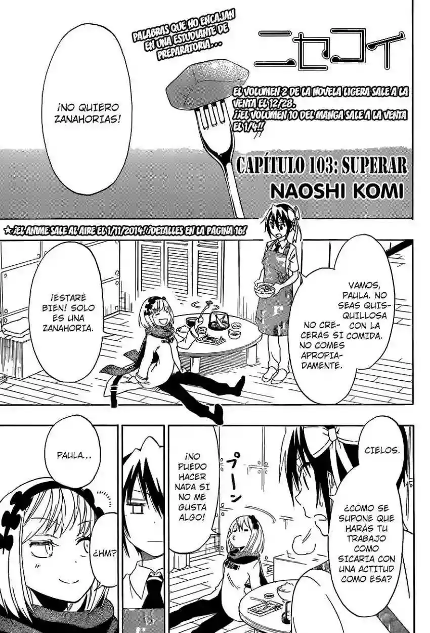 Nisekoi capítulo 103, página 4