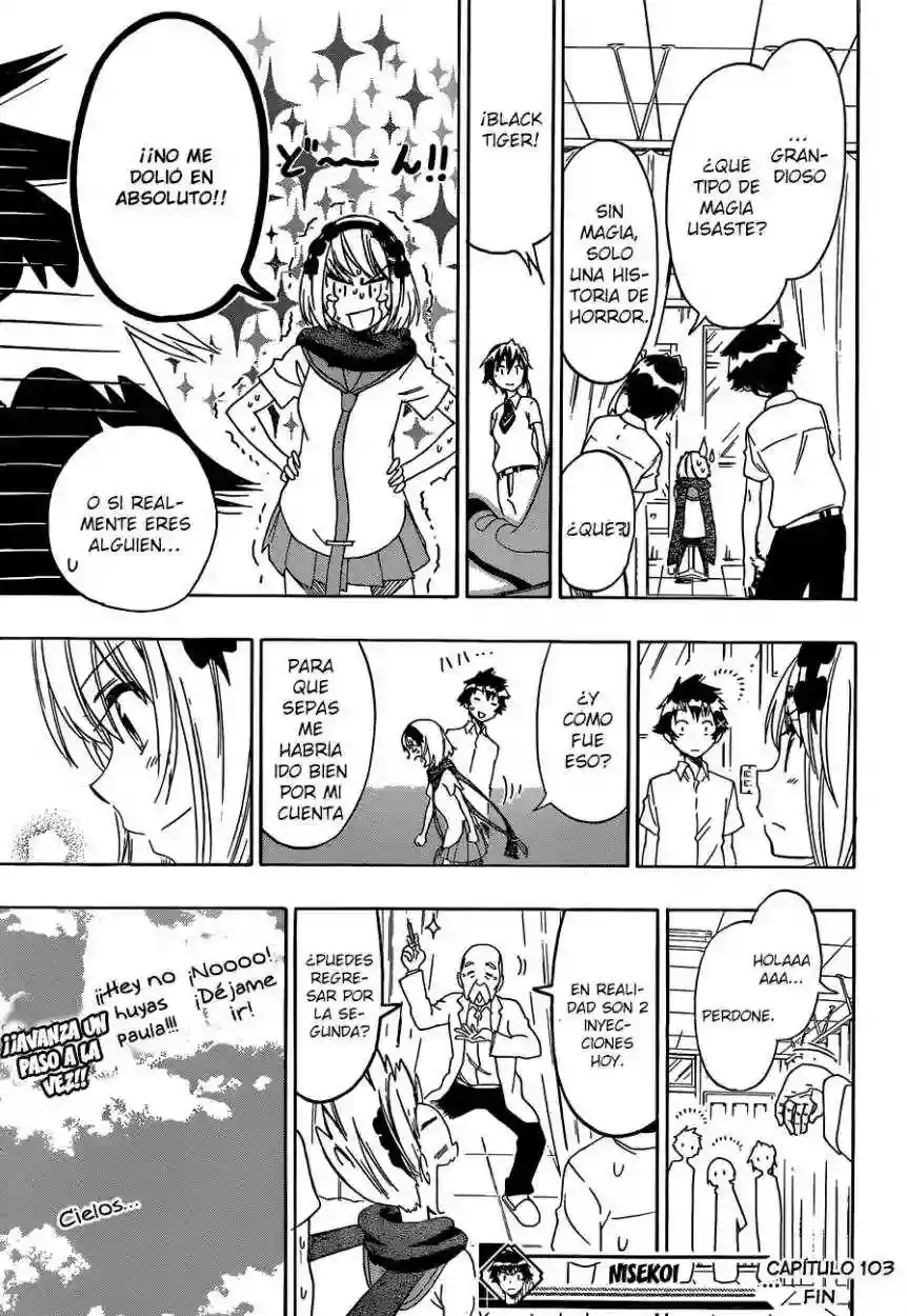 Nisekoi capítulo 103, página 22