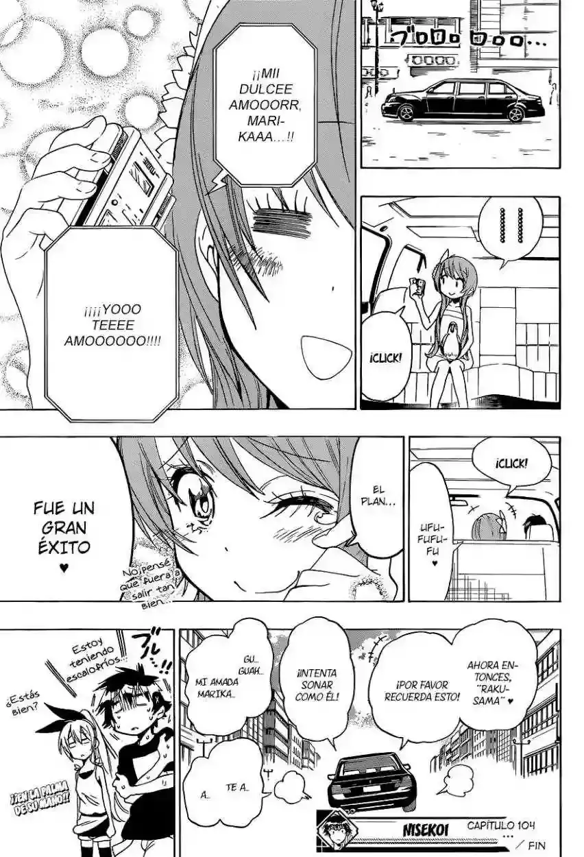 Nisekoi capítulo 104, página 22