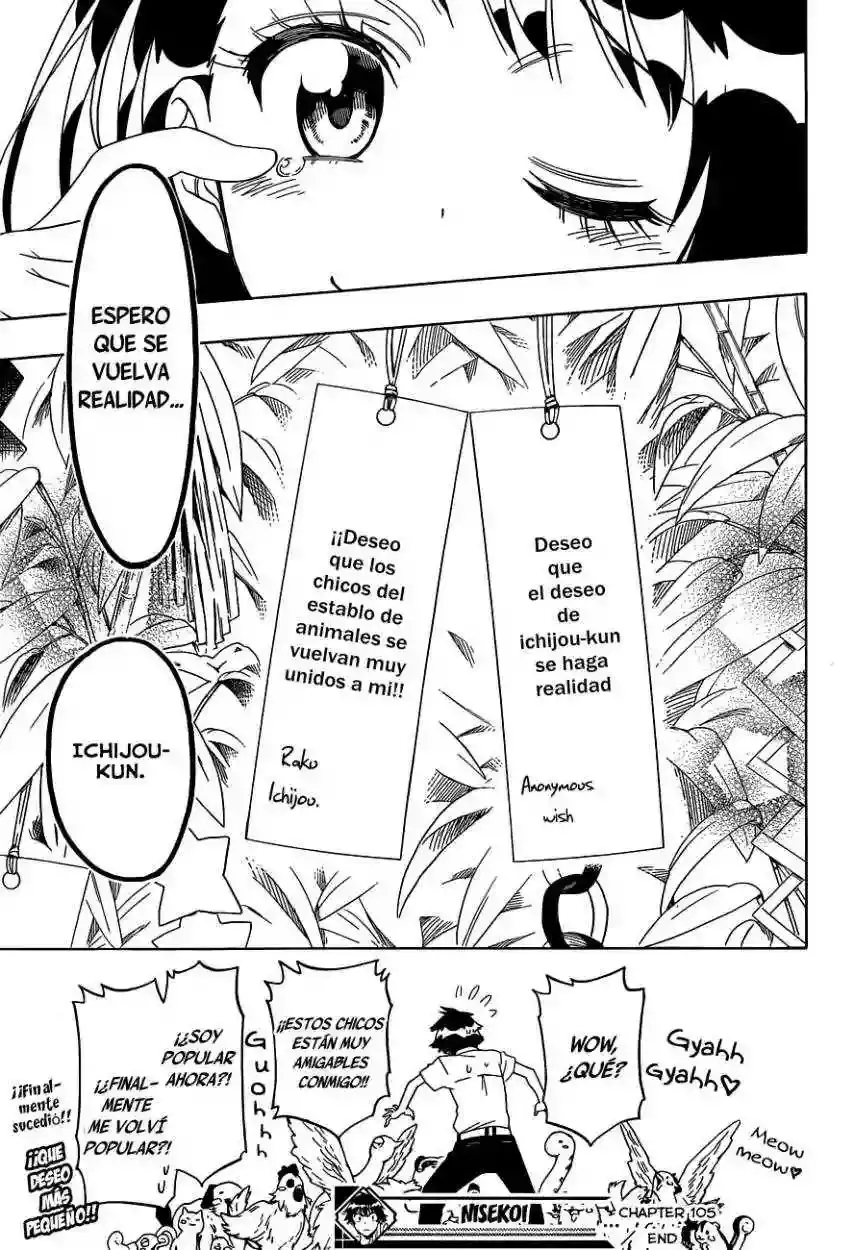 Nisekoi capítulo 105, página 21