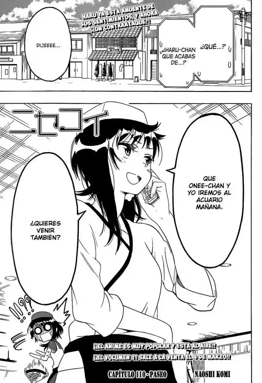 Nisekoi capítulo 110, página 3