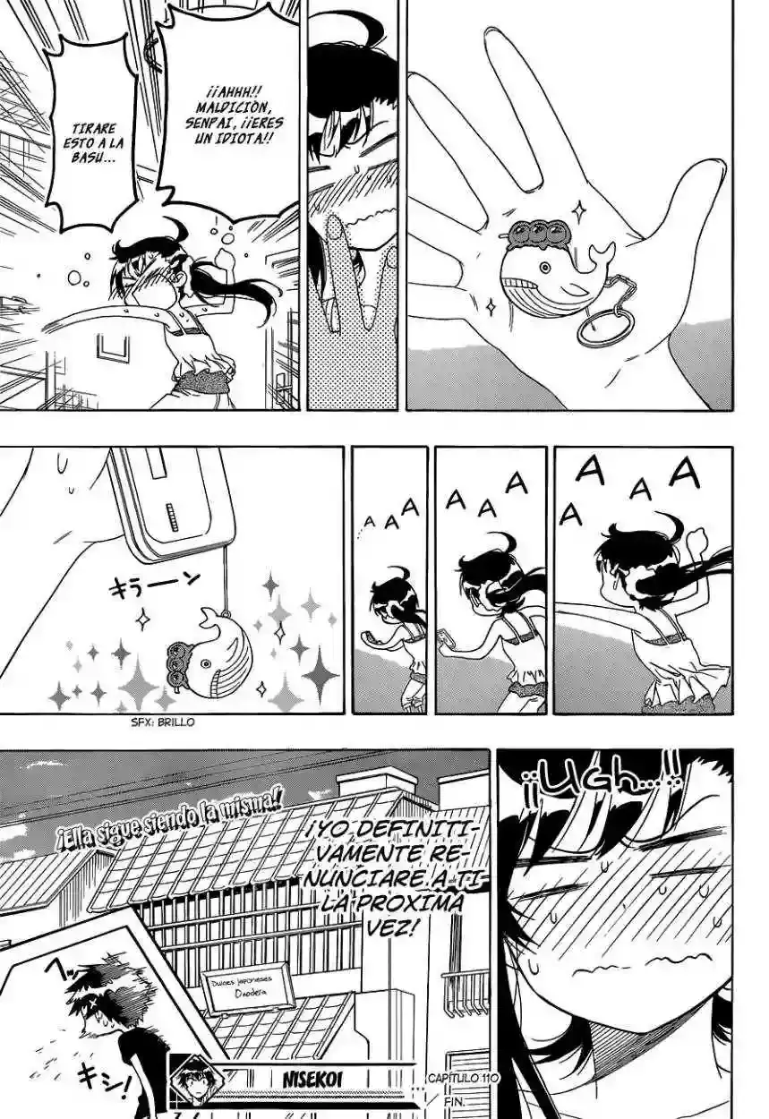 Nisekoi capítulo 110, página 21