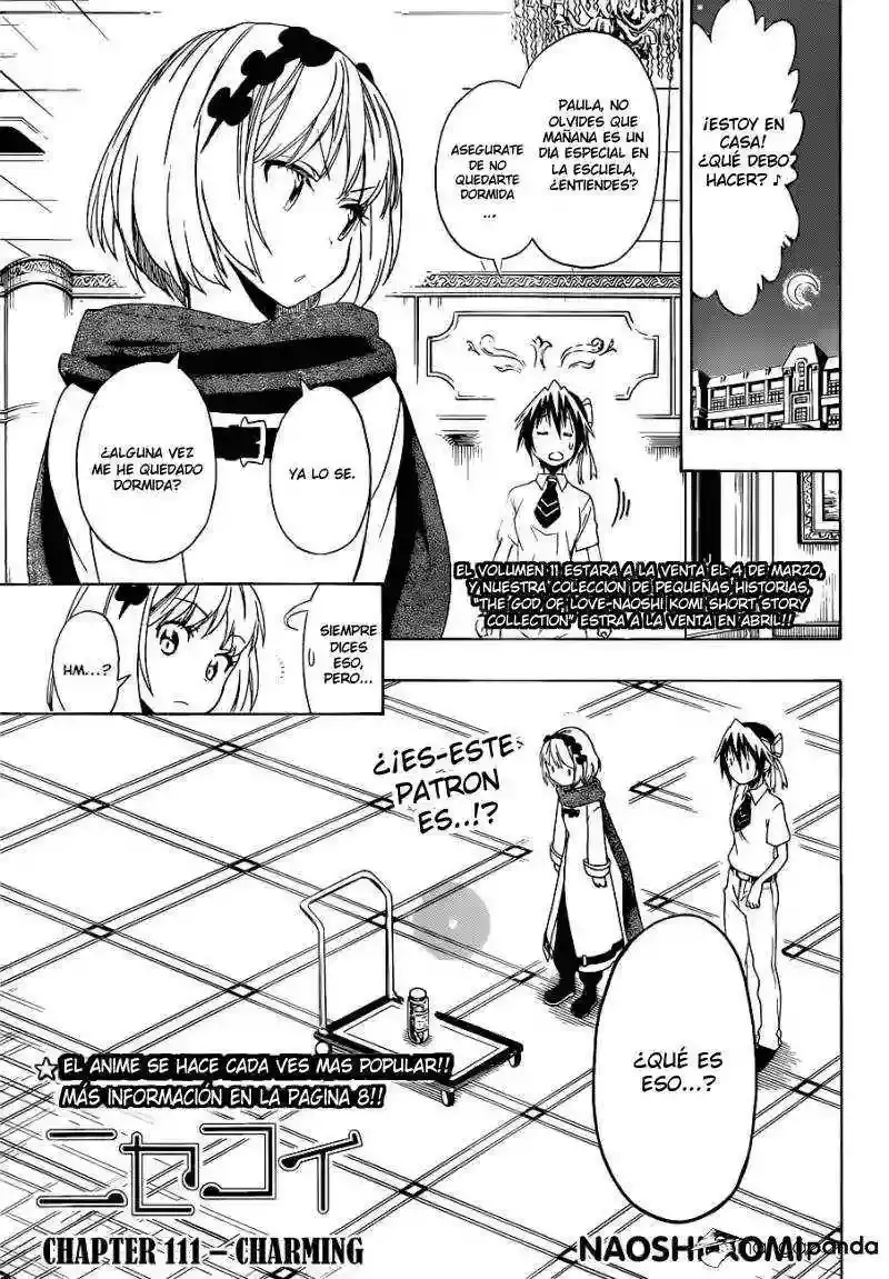 Nisekoi capítulo 111, página 2