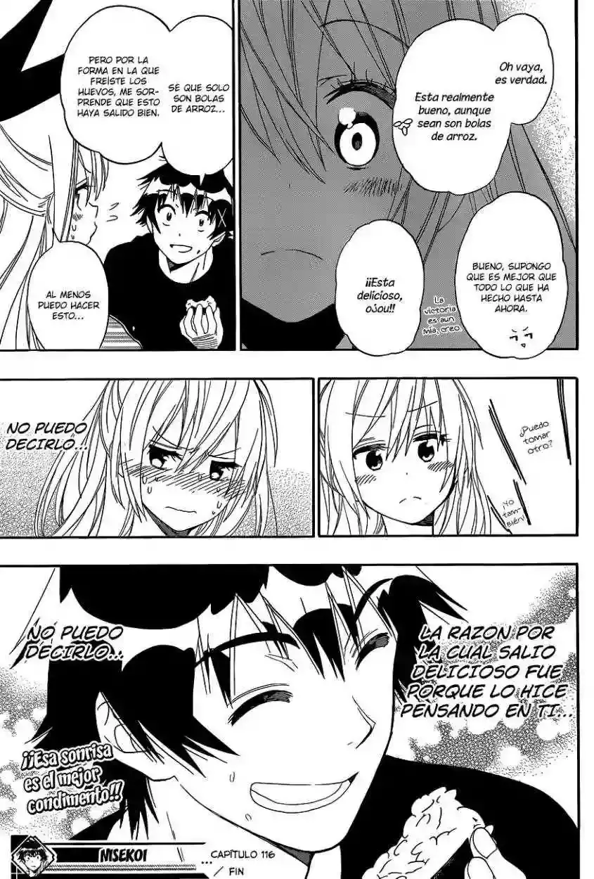 Nisekoi capítulo 116, página 22