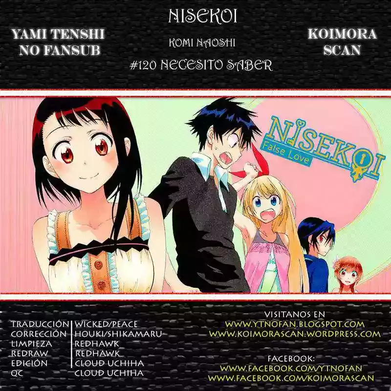 Nisekoi capítulo 120, página 1