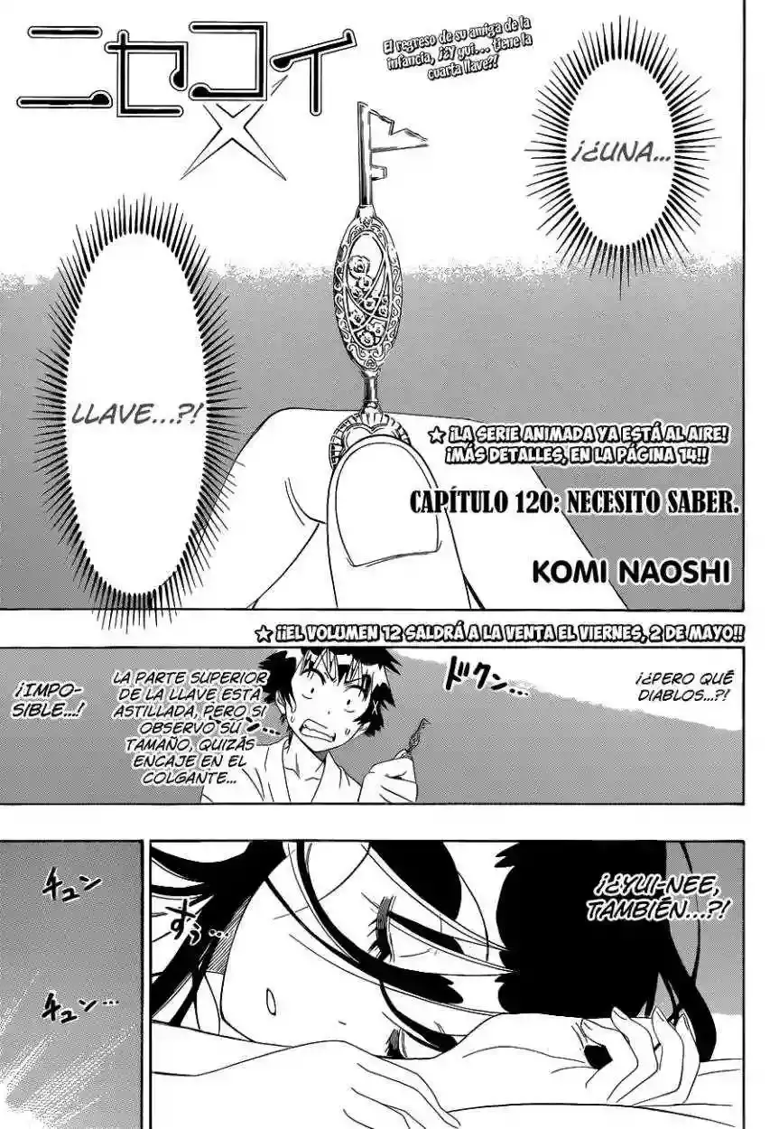 Nisekoi capítulo 120, página 3