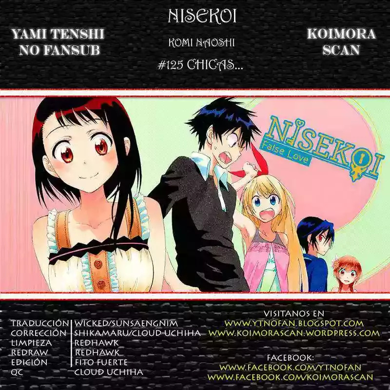Nisekoi capítulo 125, página 1