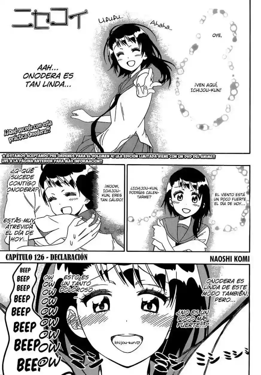 Nisekoi capítulo 126, página 4