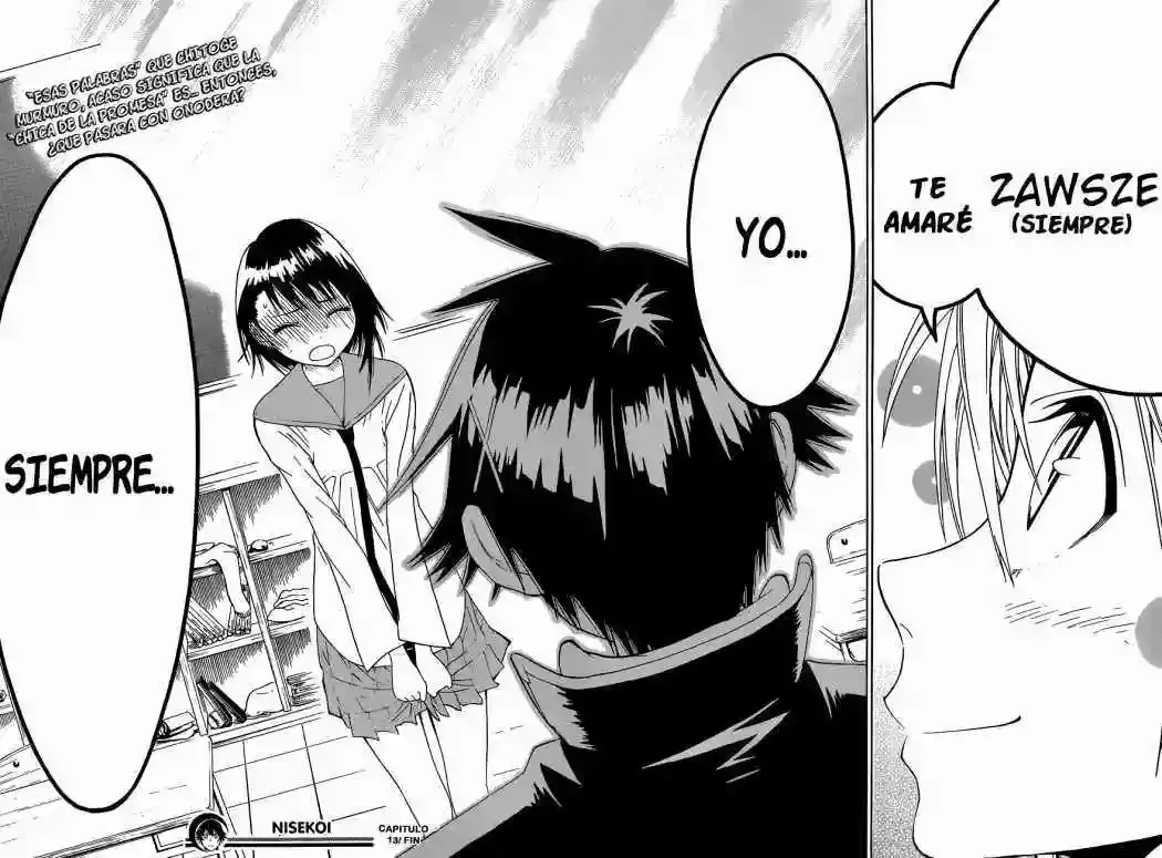 Nisekoi capítulo 13, página 19