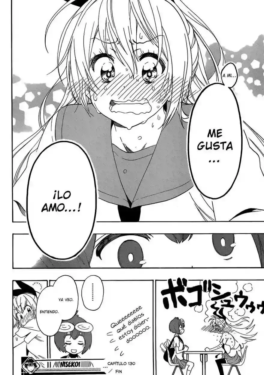 Nisekoi capítulo 130, página 21