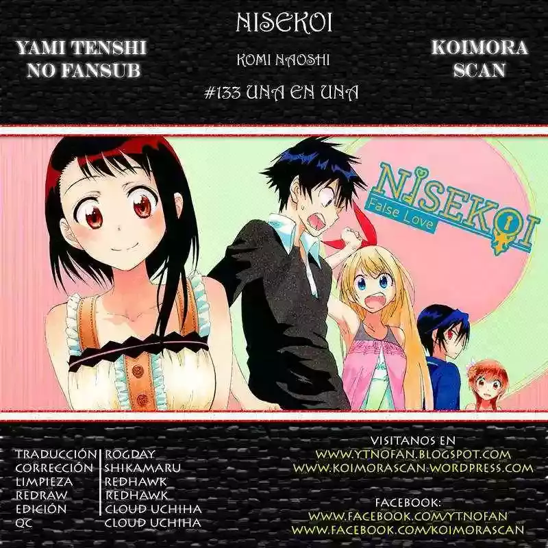 Nisekoi capítulo 133, página 1