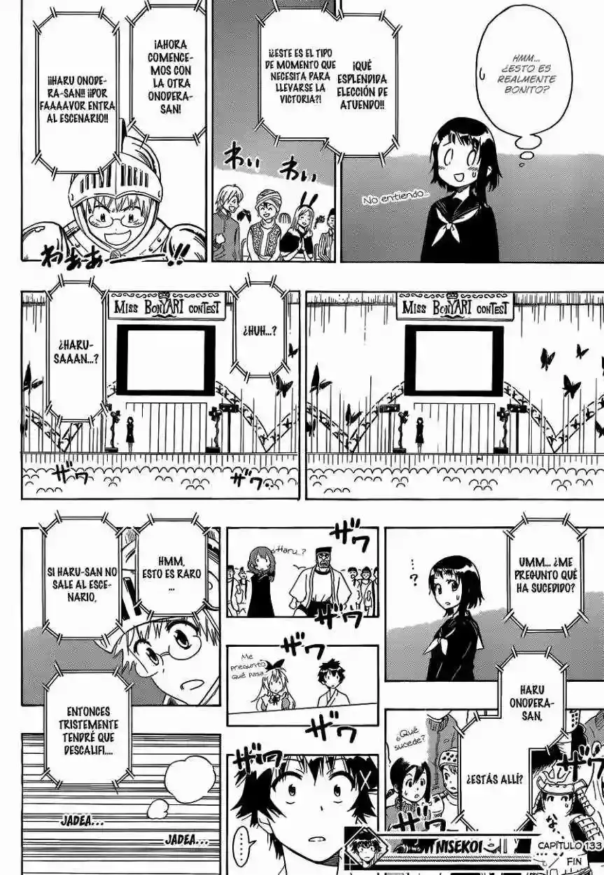 Nisekoi capítulo 133, página 20