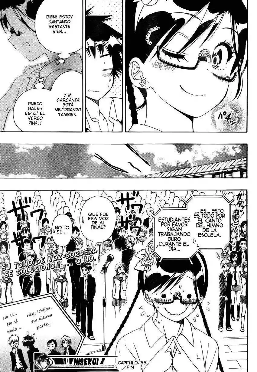 Nisekoi capítulo 135, página 19