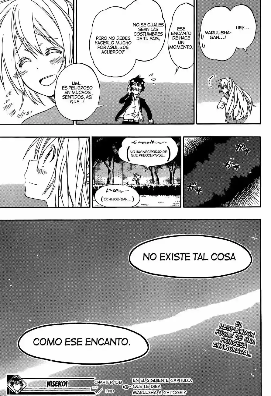 Nisekoi capítulo 138, página 19