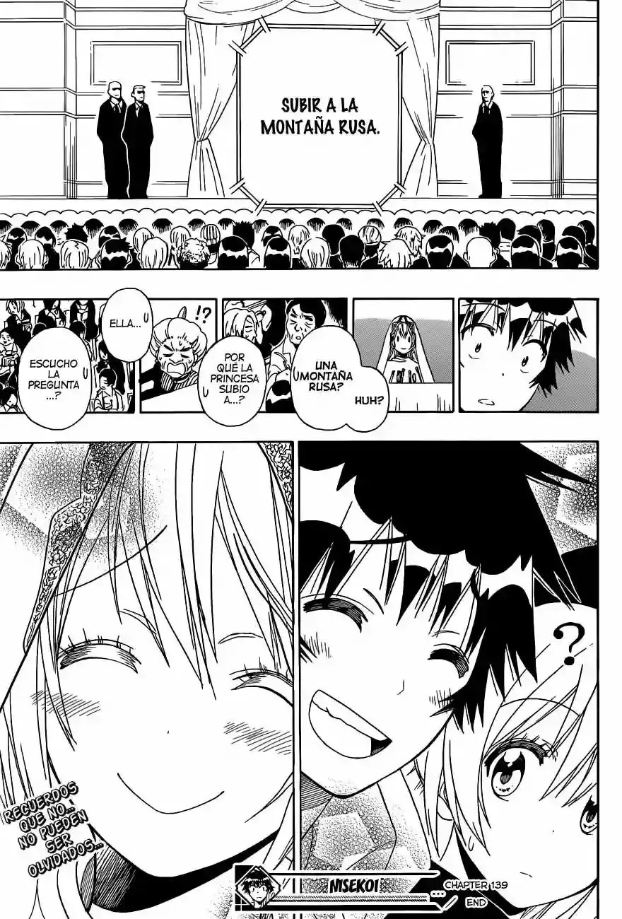 Nisekoi capítulo 139, página 20