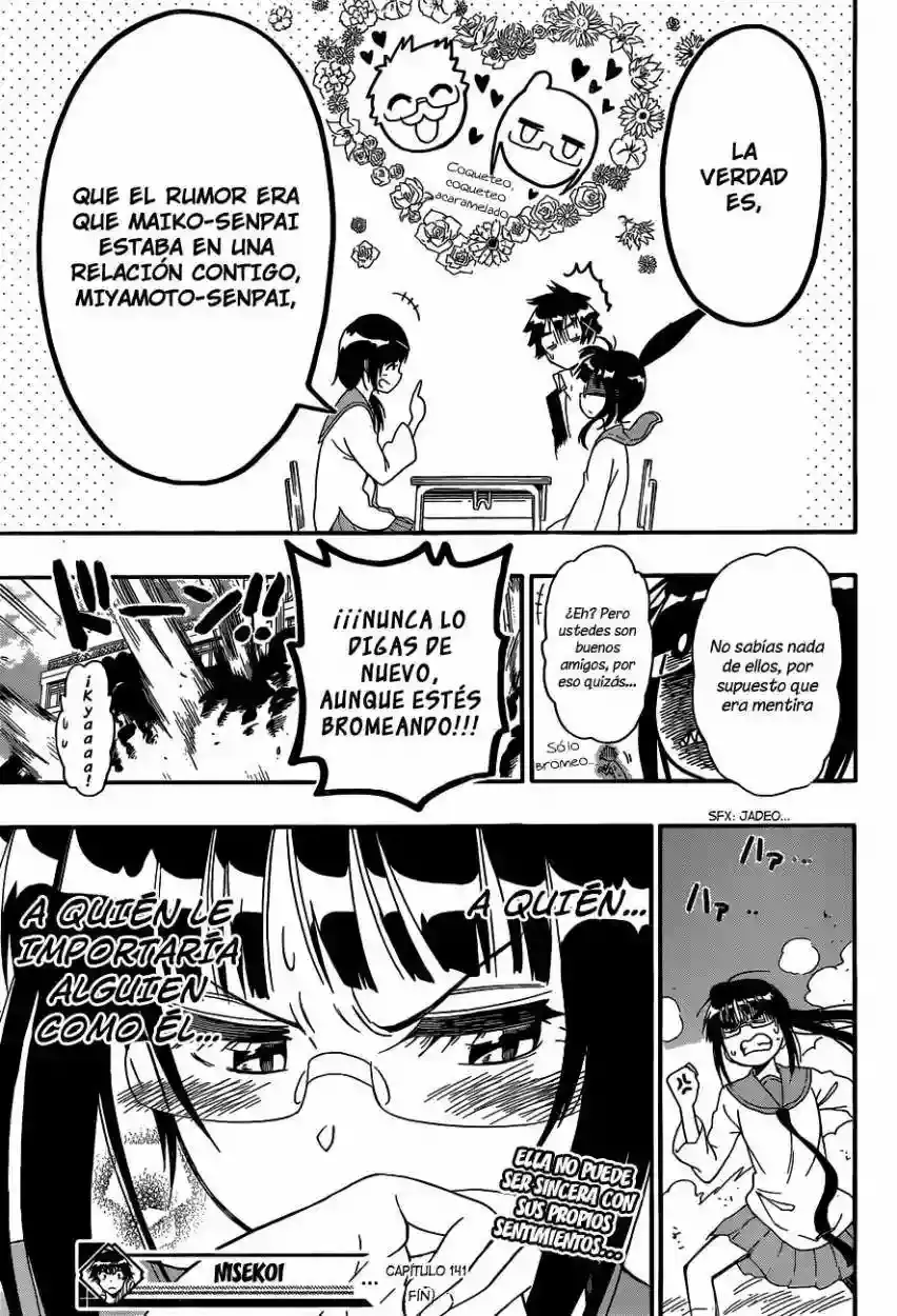 Nisekoi capítulo 141, página 25