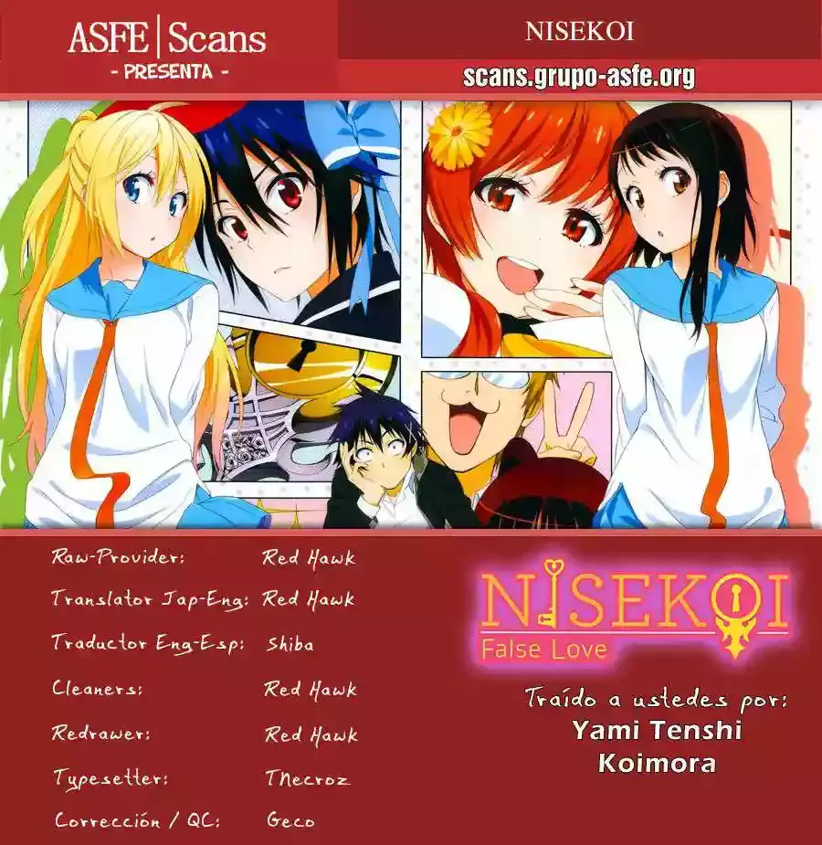 Nisekoi capítulo 145, página 2
