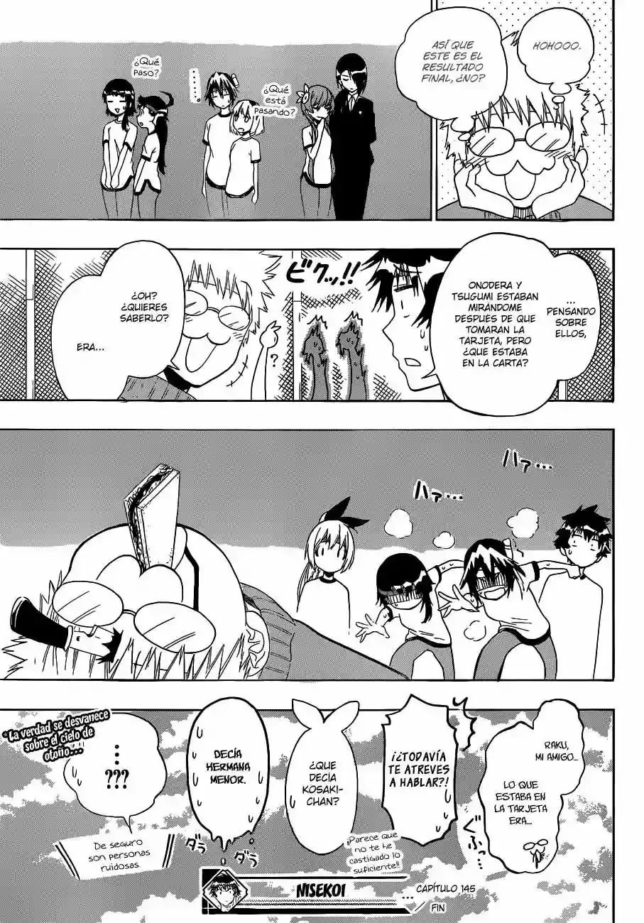 Nisekoi capítulo 145, página 23