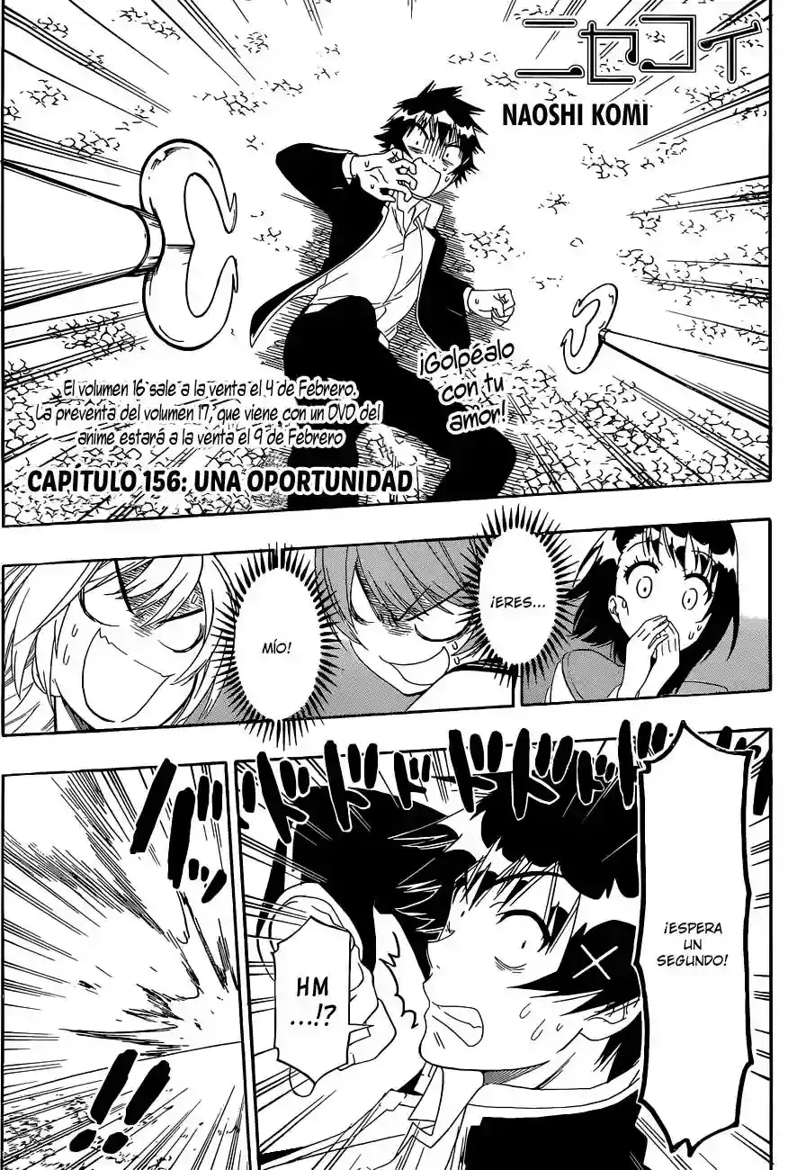 Nisekoi capítulo 156, página 1