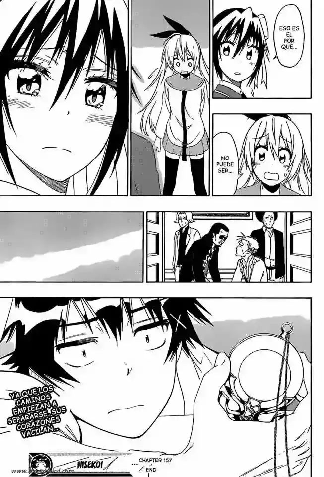 Nisekoi capítulo 157, página 20