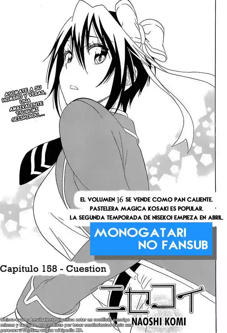 Nisekoi capítulo 158, página 2