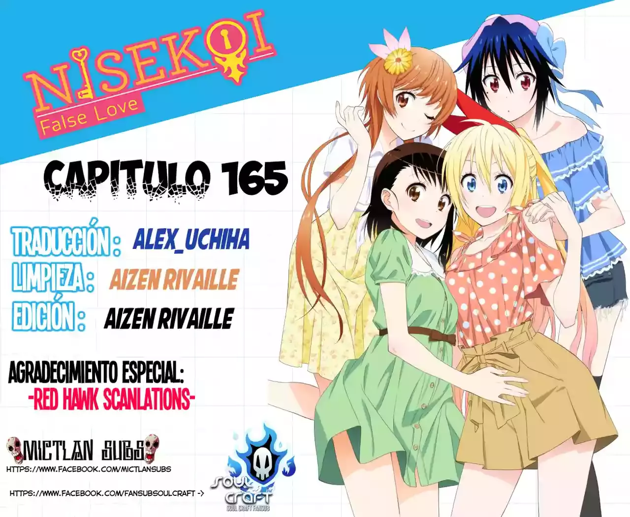Nisekoi capítulo 165, página 1