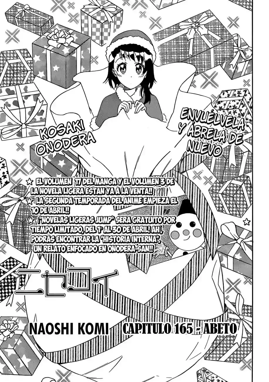 Nisekoi capítulo 165, página 3