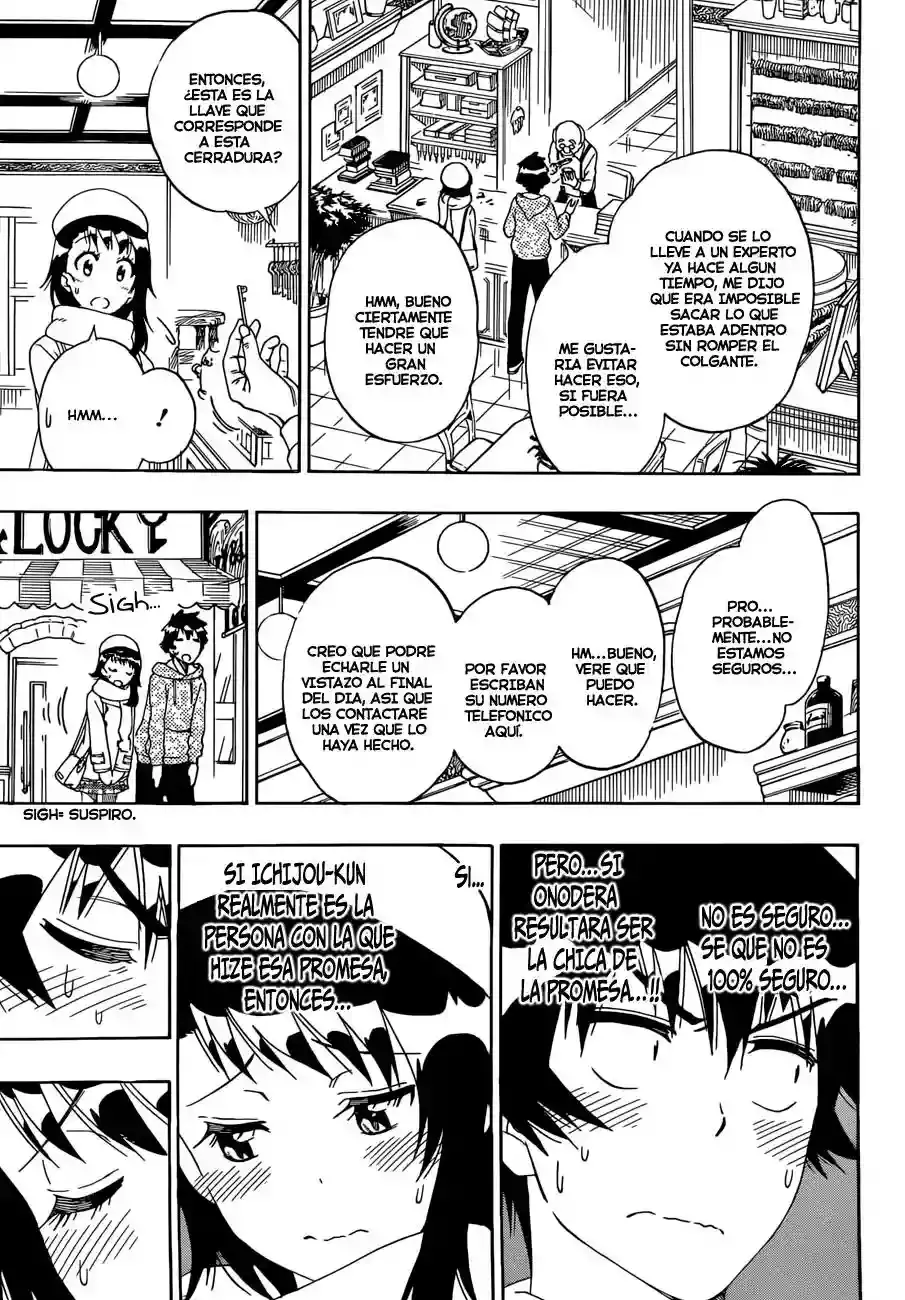 Nisekoi capítulo 165, página 19