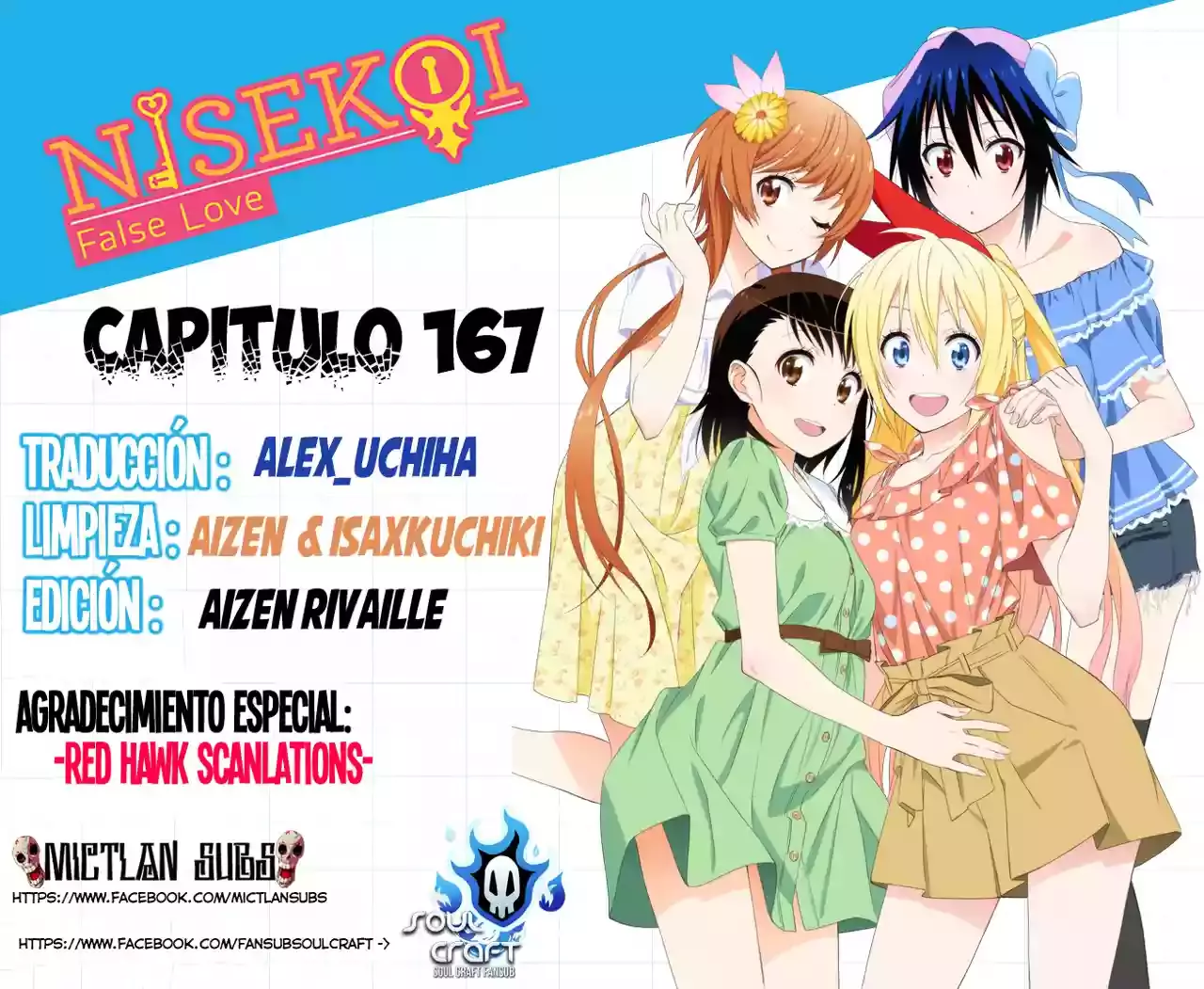 Nisekoi capítulo 167, página 1