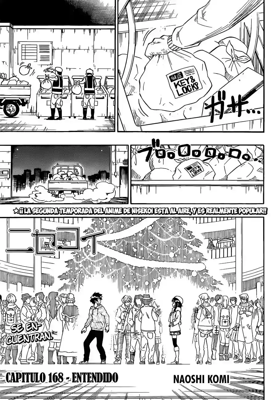 Nisekoi capítulo 168, página 3