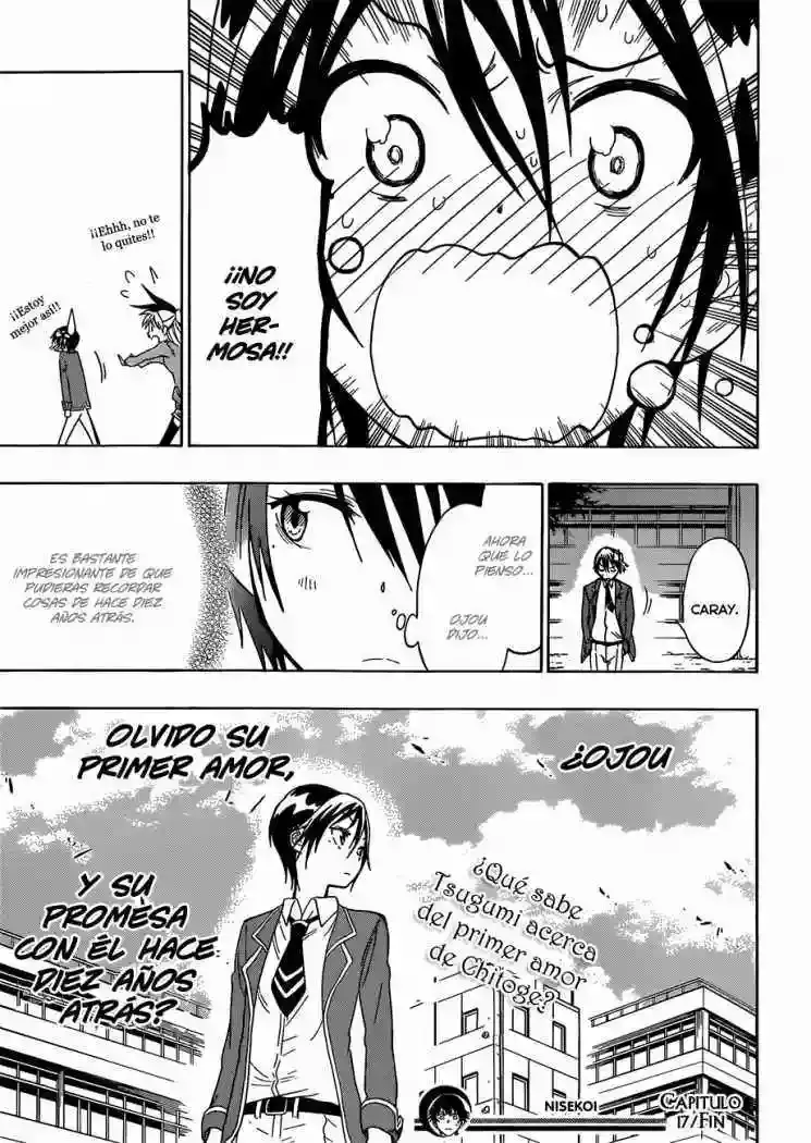 Nisekoi capítulo 17, página 20