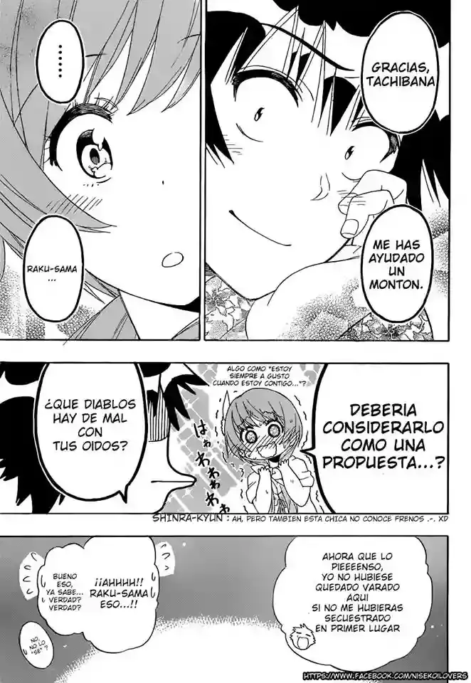 Nisekoi capítulo 170, página 18