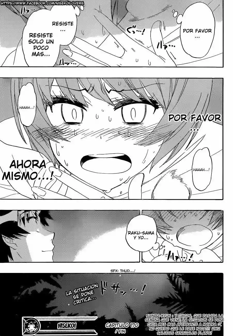 Nisekoi capítulo 170, página 20